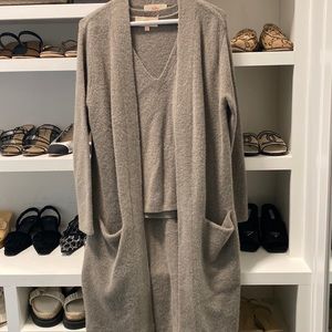 Kilte matching tank and long sweater cardigan